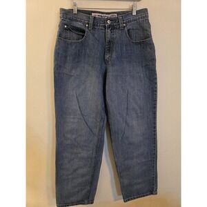 Vintage Anchor Blue Original Siz3 33x32(Act33x31 Wide Leg Blue Denim Y2K Jeans